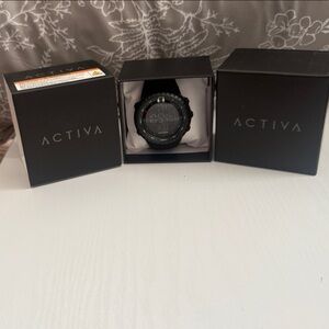 Activa Black Men's Watch